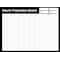 5S Supplies Hourly Production Tracking Board Black Aluminum Dry Erase 32in x 24in HOURLYTRACKBLK-3224-DRYERASE - alternate 1